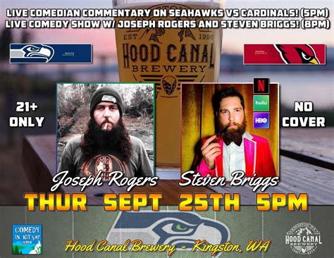 Live Comedic Commentary of Seahawks vs Cardinals & Comedy Show w ...