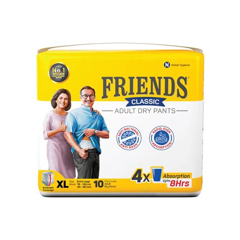 Friends Classic Adult Dry Pants XL, 10 Count Price, Uses, Side Effects ...