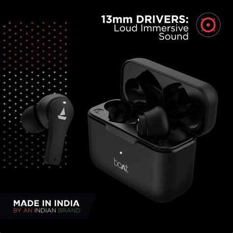 boAt Airdopes 101: Bluetooth Truly Wireless Earbuds with Mic(Active Black)