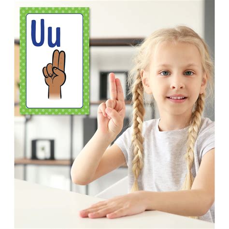 Grade PK-5 Mini Posters: Sign Language Alphabet Poster Set