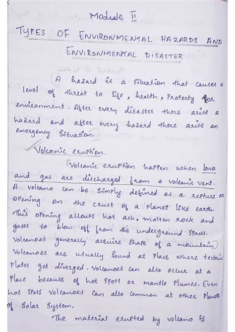 Volcanic eruption - Disaster Management - Studocu