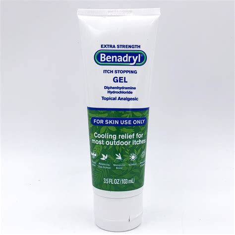 Benadryl Extra Strength Itch Stopping Gel 3.5 oz Topical Analgesic