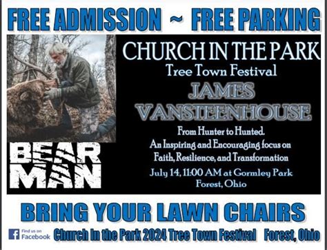 18th Annual Community Church in the Park- Guest Speaker- James ...