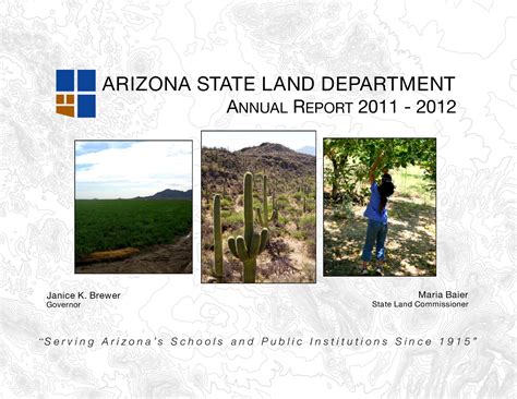 2012 Arizona State Land Department annual report | Arizona Memory Project