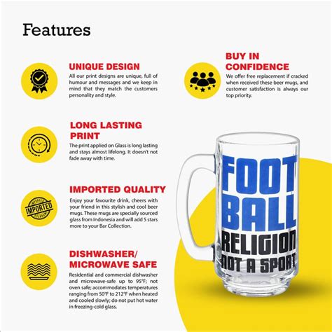 Buy EK DO DHAI Glass Printed Beer Mug - 350ml from Ek Do Dhai at just ...