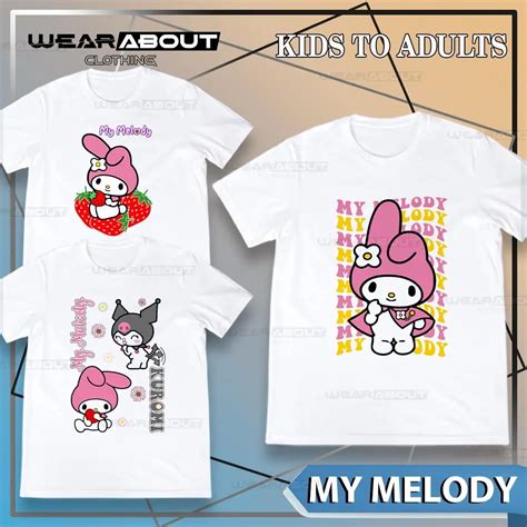 MY MELODY T-shirt / My melody Graphic Tees / Trendy Designs Sanrio ...