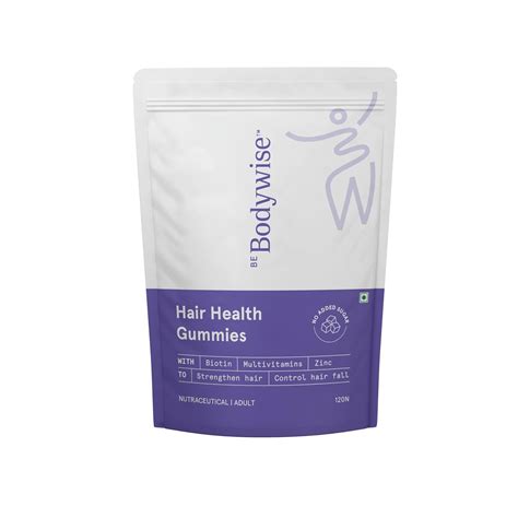 Be Bodywise Biotin Hair Gummies for Stronger, Shinier Hair & Nails ...