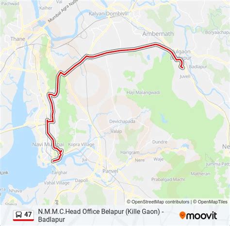 47 Route: Schedules, Stops & Maps - Badlapur (Updated)