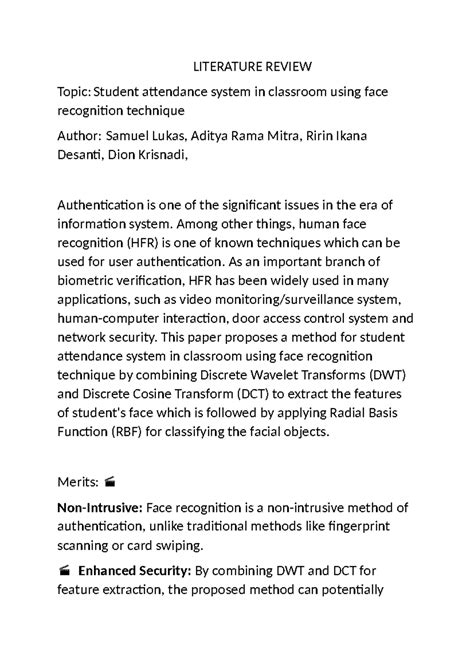 Literature Review 17 - Nothing - LITERATURE REVIEW Topic: Student ...