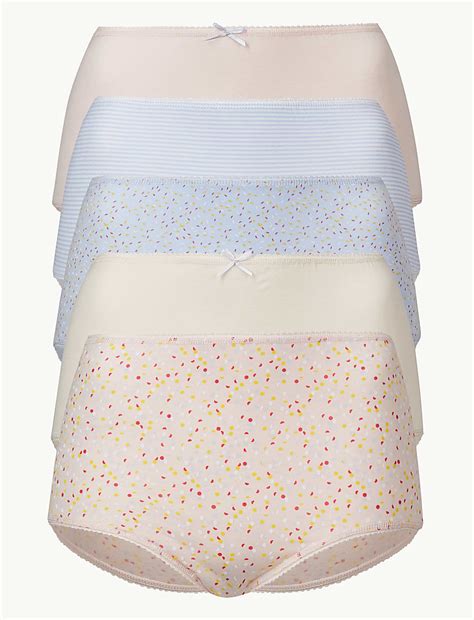 Buy 5 Pack Cotton Rich Full Briefs at Marks & Spencer