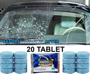 GOLDINKS 20 Pcs Car Windshield Tablet Concentrate Vehicle Glass Cleaner ...