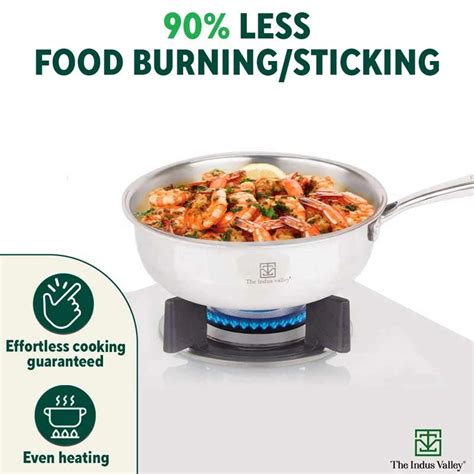 Buy Best Triply Stainless Steel Fry Pans Online in India at Best Price ...