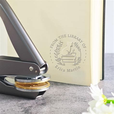 Personalized Book Embosser, Custom Book Embosser, Custom Library ...