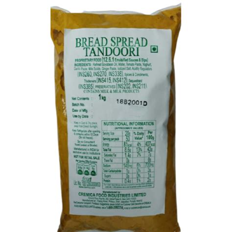 Cremica Tandoori Bread Spread 1 Kg Wholesalers with best prices online ...