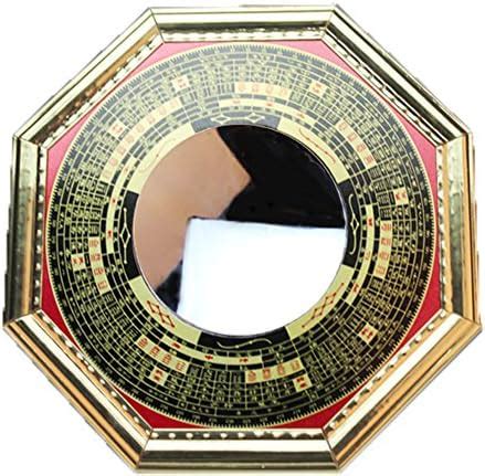 Buy Glass Krish Feng Shui Bagua Pakua Convex Round Wall Mount Mirror ...