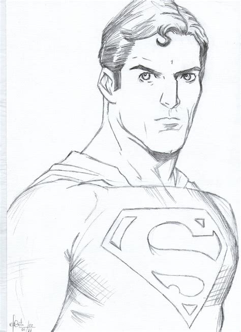 Superman Drawing Pictures at PaintingValley.com | Explore collection of ...