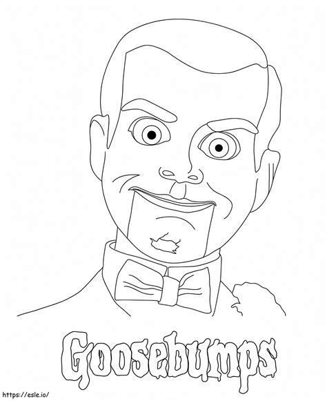 Slappy From Goosebumps coloring page