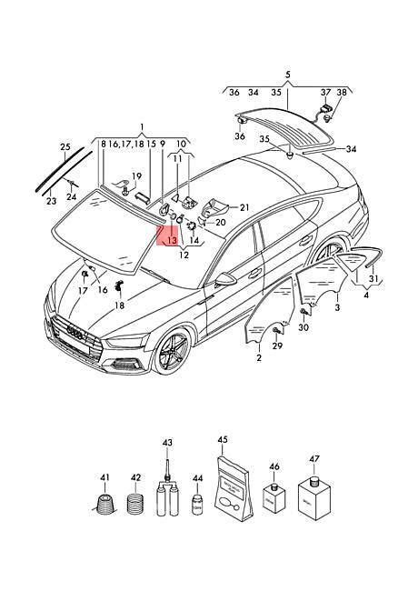 Buy Genuine AUDI VW SKODA SEAT A1 A3 Cabriolet rain sensor gel foil ...