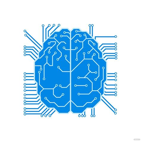 Digital Robot Brain Vector Image 的图像结果