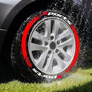AutoBizarre DIY Sports 3D Letters Rubber Tyre Stickers Kit for ...
