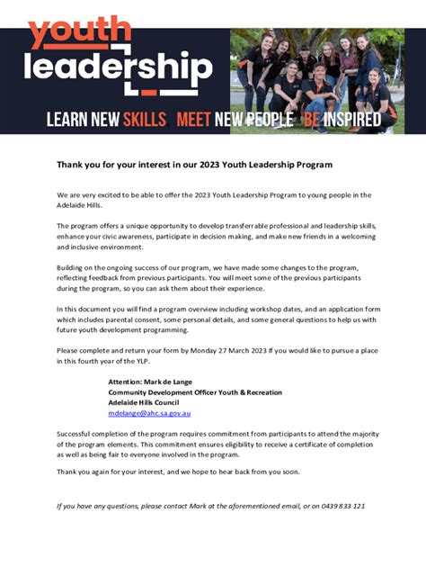Image result for Leadership Program Application