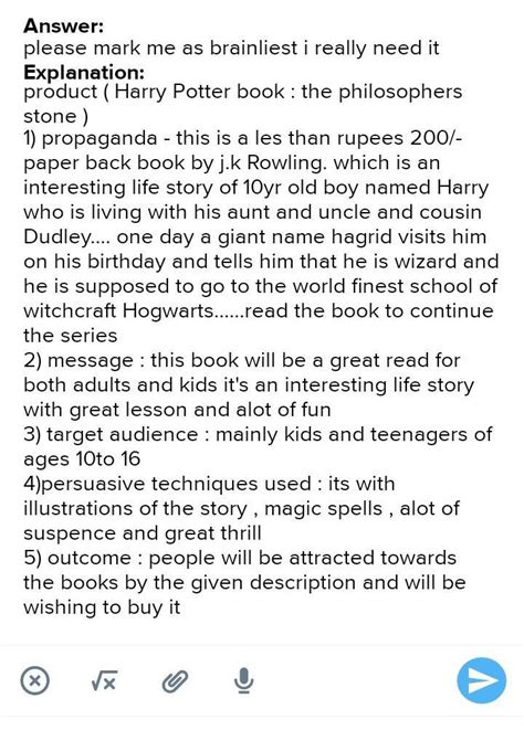 Performance Task No. 2: Advertise a product using the following ...