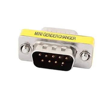 CLASSYTECH DB9 2 Rows 9 Pins RS232 D-SUB Male to Male Connector/Adaptor ...