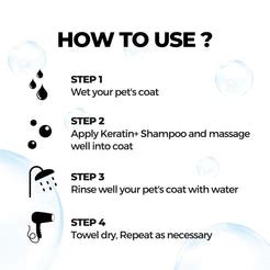 Keratin+ Anti-Hairfall Shampoo | Best Dog hair fall shampoo – Moe Puppy