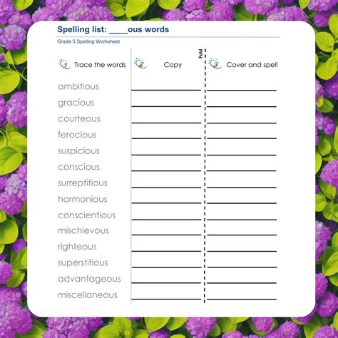 Spelling Words Practice Worksheets | Made By Teachers