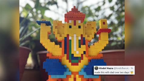 Ganesh Chaturthi 2025: Lego Ganapathi Made By Mumbai Filmmaker With The ...