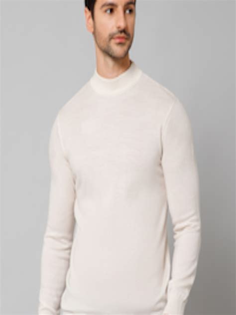 Buy Cantabil Men Off White Pullover - Sweaters for Men 25312454 | Myntra