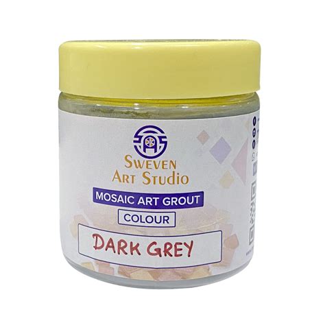 Sweven Art, Ready-To-Mix Tile Grout Powder For Mosaic Art In Dark Grey ...