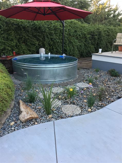 Horse trough hot tub | Horse trough, Hot tub landscaping, Stock tank pool