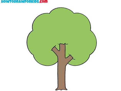 Easy Tree Drawing Tutorial for Kids