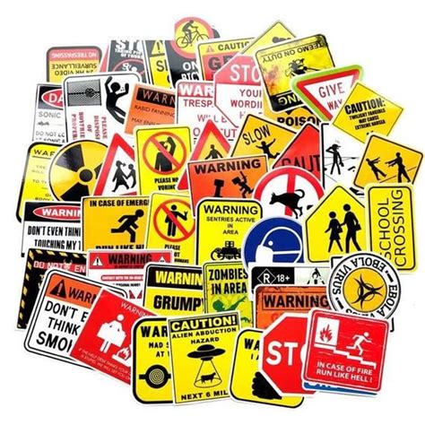 Warning Sign Stickers 的图像结果