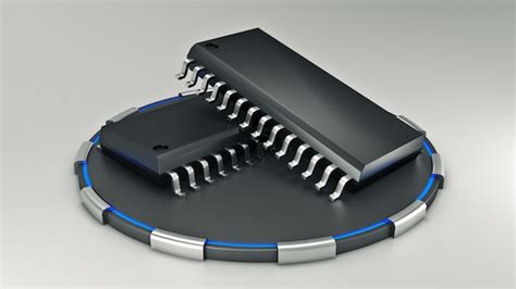 Computer chips isolated 3d rendering | Premium Photo