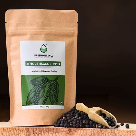 Whole Black Pepper – FreshMill Oils