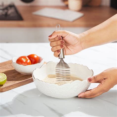 Stainless Steel Spiral Whisk Egg Frother kitchen tools Hand Blender Co ...