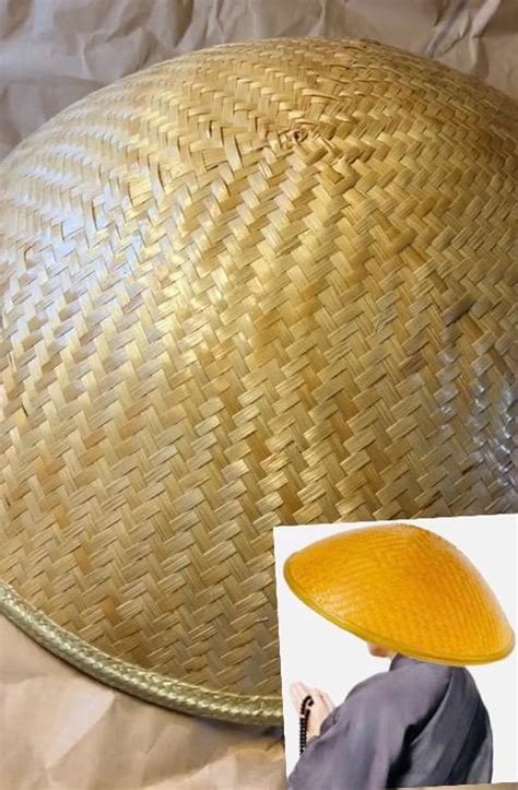 Japanese Traditional Samurai Hat Bamboo Hat Umbrella Kasa Handmade ...