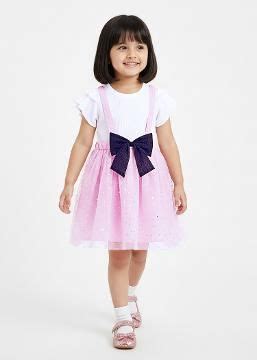 Shop Online Bow Embellished Casual Dress at ₹419