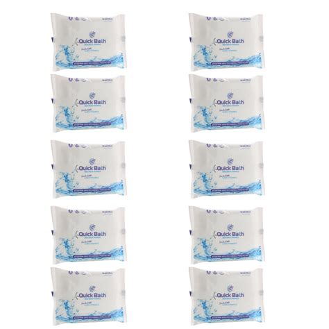 QUICK BATH Body Cleansing Bed Bath Wipes for Adults & Patients | Extra ...