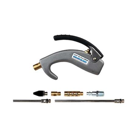 Guardair Ergonomic Air Gun Kit, 3", 6" Extension LZR6007KIT | Zoro