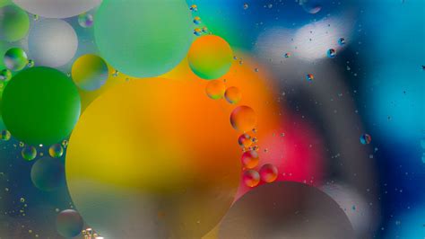 Download wallpaper 3840x2160 bubbles, circles, liquid, abstraction 4k ...