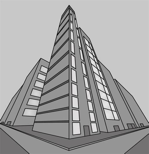 Three-Point Perspective Drawing 的图像结果