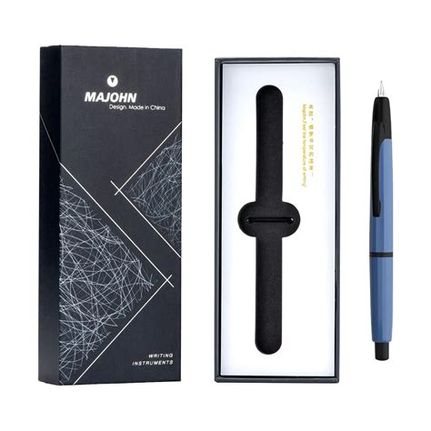Buy Moonman A2 Far Peak Blue Fountain Pen | Majohn Premium Pens Online ...