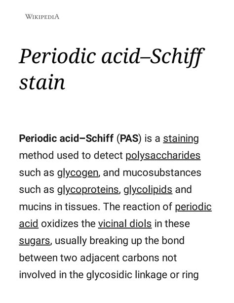 SOLUTION: Periodic acid schiff stain png - Studypool