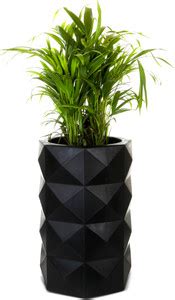 Blume Blume Flux Medium Black 22.5 Inch Indoor and Outdoor Flower Pot ...