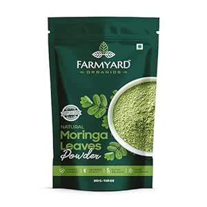 Farmyard Organics Natural Moringa Leaf Powder 200g | 100% Pure ...