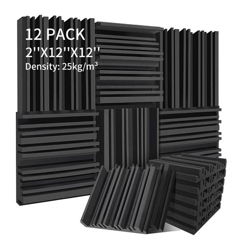 Buy Knightsacoustic 12 Pack Acoustic Foam Panels, 2" X 12" X 12" Sound ...