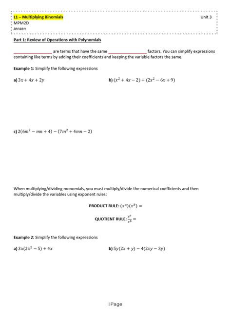 Grade 10 Week 6 Math Lesson Factoring Polynomial 的图像结果